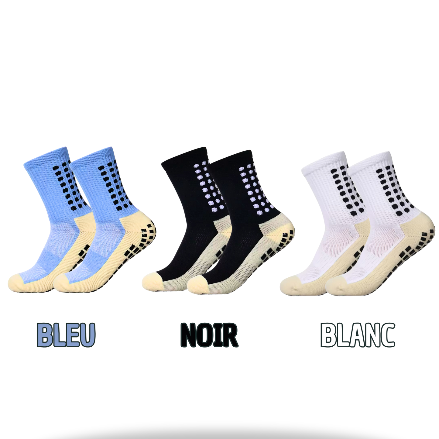 Chaussette anti derapante football