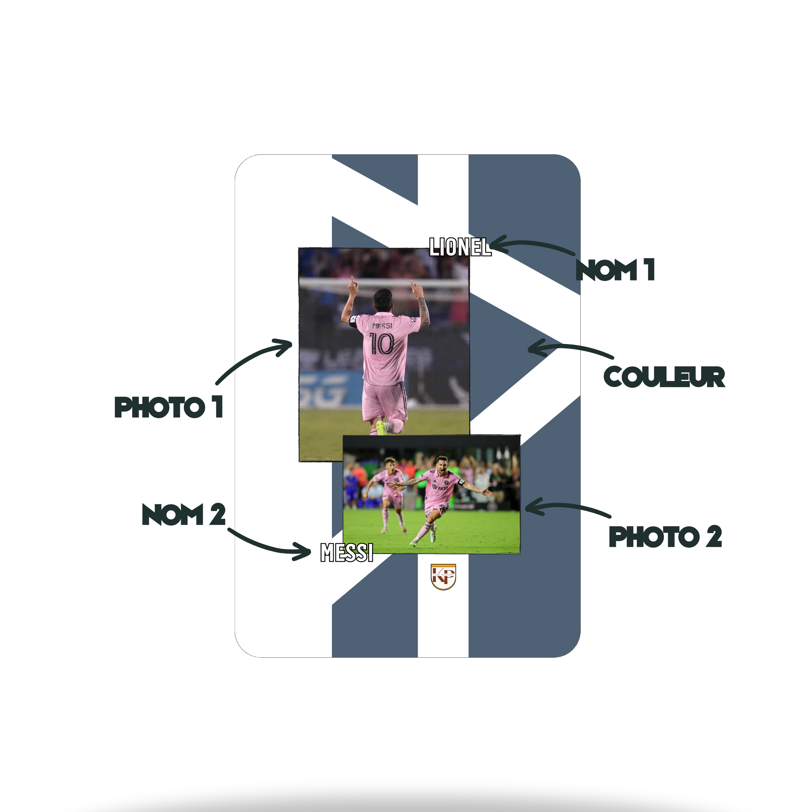 Protège-Tibias Football Personnalisés Enfants - Avec Photo, Nom Et Numéro - Cadeau Unique